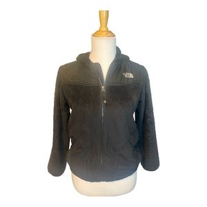 The North Face Polar Fleece Full Zip Nylon Trim Hooded Jacket